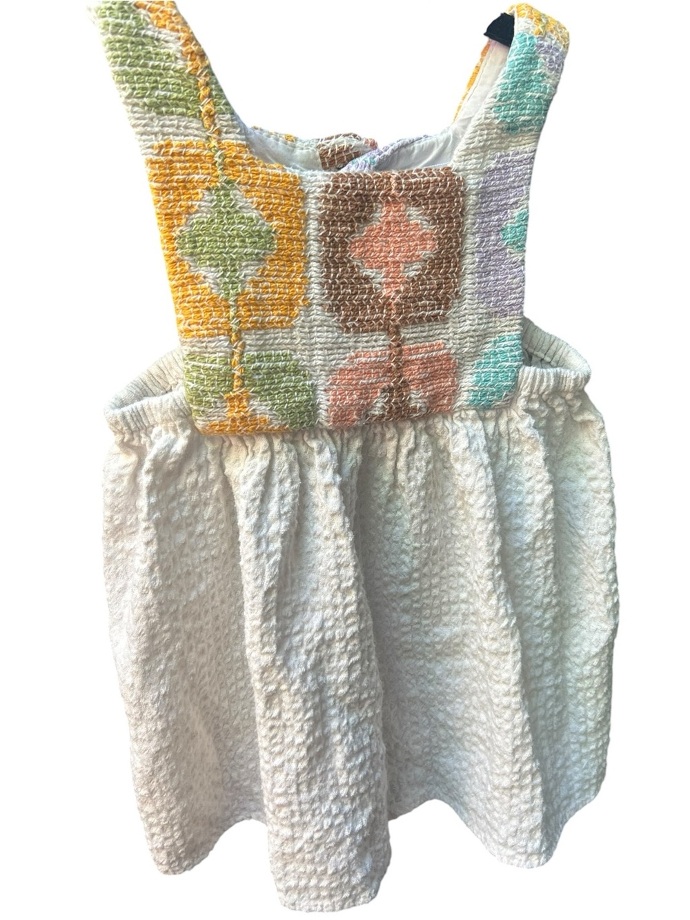 Zara Baby Girl Cream‎ Sundress With Crochet Detail Sz 12-18